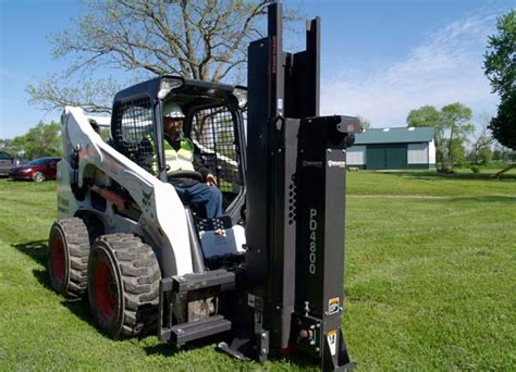 skid steer post driver rental ohio|wood post driver rental near me.